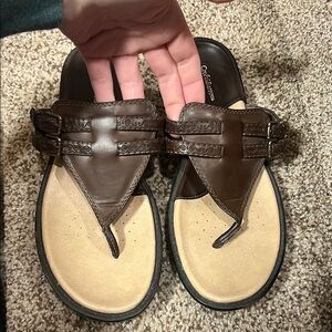 Croft & barrow Brown Tan Sandals